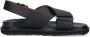 Marni Sandalen Fussbett Sandal In White Leather in wit - Thumbnail 1