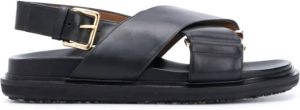 Marni Platte sandalen Zwart Dames