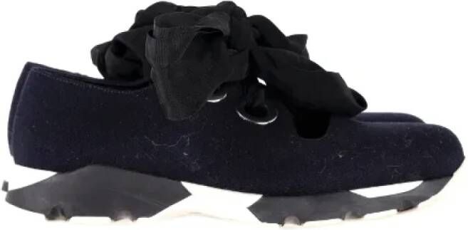 Marni Pre-owned Canvas sneakers Blue Dames