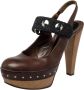 Marni Pre-owned Fabric heels Brown Dames - Thumbnail 1