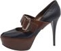 Marni Pre-owned Leather heels Black Dames - Thumbnail 1