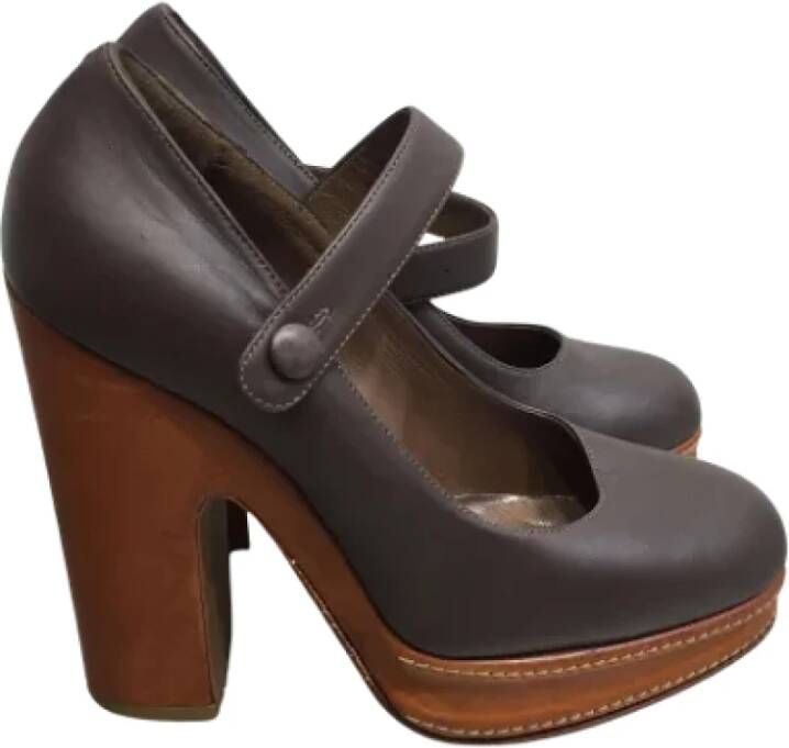 Marni Pre-owned Leather heels Brown Dames