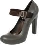 Marni Pre-owned Leather heels Gray Dames - Thumbnail 1