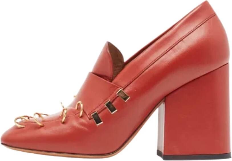 Marni Pre-owned Leather heels Red Dames
