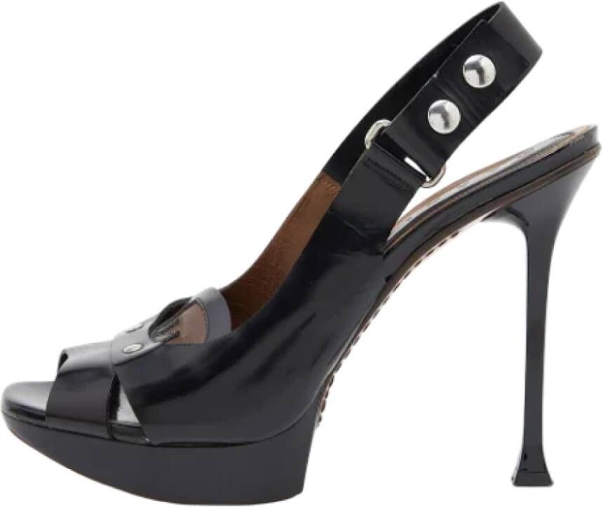 Marni Pre-owned Leather sandals Black Dames