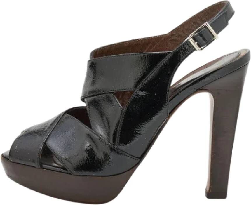 Marni Pre-owned Leather sandals Black Dames