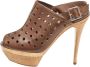 Marni Pre-owned Leather sandals Brown Dames - Thumbnail 1