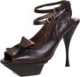 Marni Pre-owned Leather sandals Brown Dames - Thumbnail 1