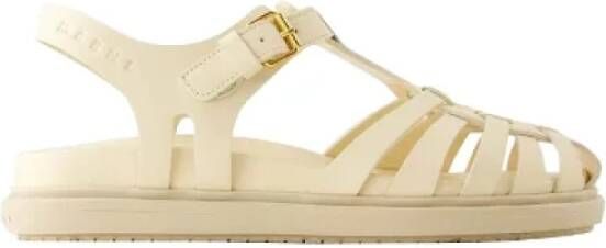 Marni Pre-owned Leather sandals White Dames