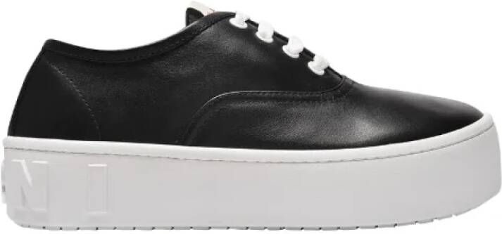 Marni Pre-owned Leather sneakers Black Dames