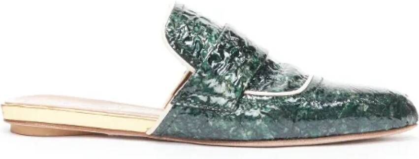 Marni Pre-owned Platte schoenen Green Dames
