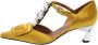 Marni Pre-owned Satin heels Yellow Dames - Thumbnail 1