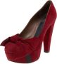 Marni Pre-owned Suede heels Red Dames - Thumbnail 1
