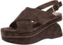 Marni Pre-owned Suede sandals Brown Dames - Thumbnail 1