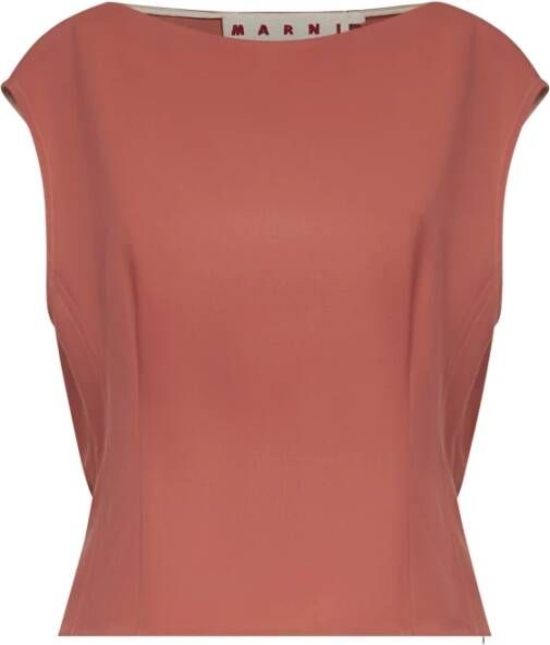 Marni Roze Wol Boothals Top
