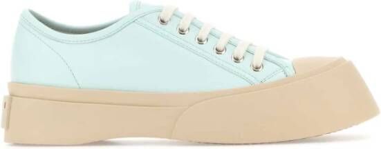 Marni Nappa leren pablo vetersneaker Blue Dames