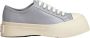 Marni Grijze Leren Sneakers met Contrasterende Zool Gray Dames - Thumbnail 1