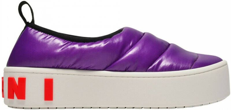 Marni Paarse Nylon Instappers Purple Dames