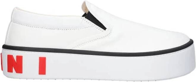 Marni Moderne Logo Slip-on Sneakers White Heren