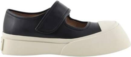 Marni Chunky Slip-On Touch Strap Sandalen Black Dames