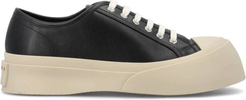 Marni Heren leren sneakers Snzu002002P2722 Zwart Heren