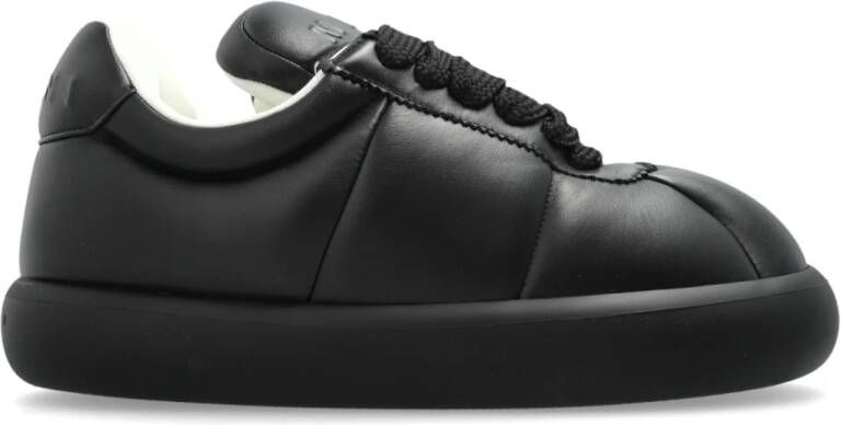 Marni Leren bigfoot 2.0 sneaker Black Heren