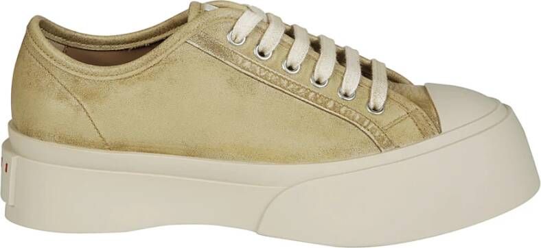 Marni Stijlvolle Sneakers voor Mannen Beige Dames