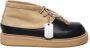 Marni Suède Veterschoenen met Rubberen Zool Beige Heren - Thumbnail 1