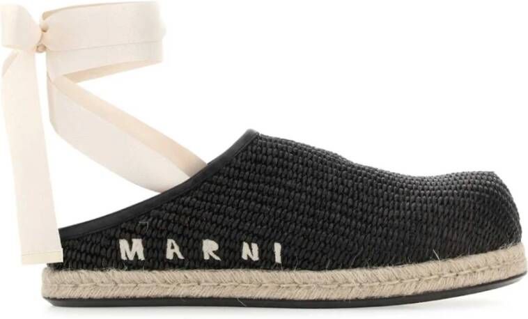 Marni Verstopt Stijlvolle en Comfortabele Instappers Black Dames