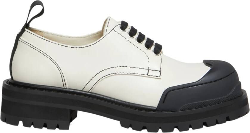 Marni Veterschoenen met dikke rubberen neus White Dames