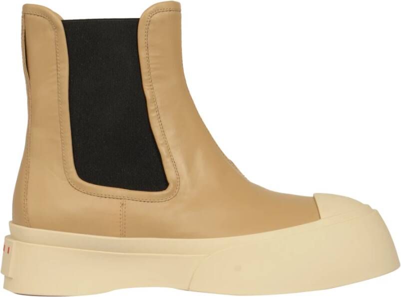 Marni Boots & laarzen Chelsea Boot in beige
