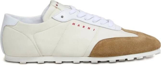 Marni Witte Suède Veterschoenen