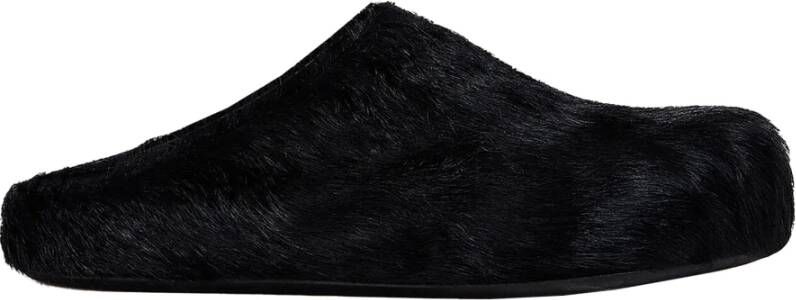 Marni Zwarte Leren Sandalen