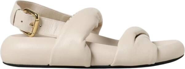 Marni Zwarte Leren Sandalen met Hoge Hak
