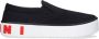 Marni Zwarte Logo Slip-on Sneakers Zwart Heren - Thumbnail 1