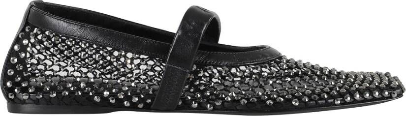 Marni Zwarte Mesh Mary Jane Ballerina`s