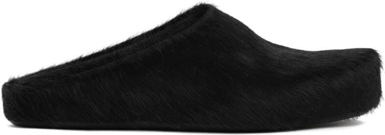 Marni Raffia Instappers Ronde Neus Ontwerp Black Heren