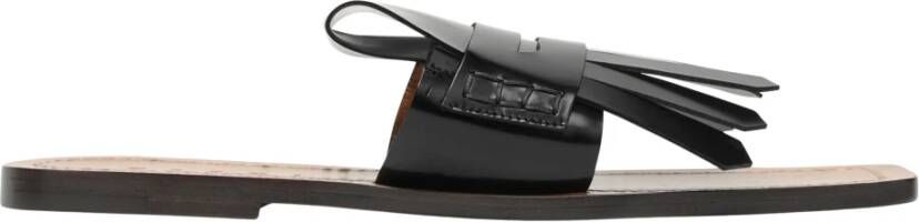 Marni Zwarte Sandalen Slides