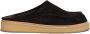 Marni Elegante Zwarte Suède Pantoffels Black Heren - Thumbnail 3