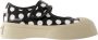 Marni Zwarte Witte Leren Sneakers Mary Jane Stijl Black Dames - Thumbnail 6