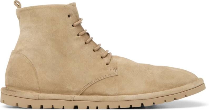 Marsell Beige Leren Veterschoenen