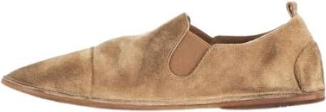 Marsell Beige Suède Platte Schoenen