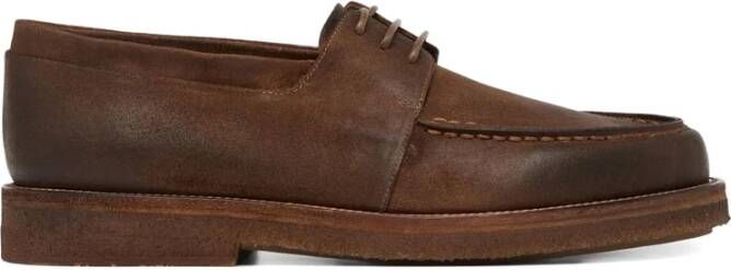 Marsell Bruin Leren Veterschoenen