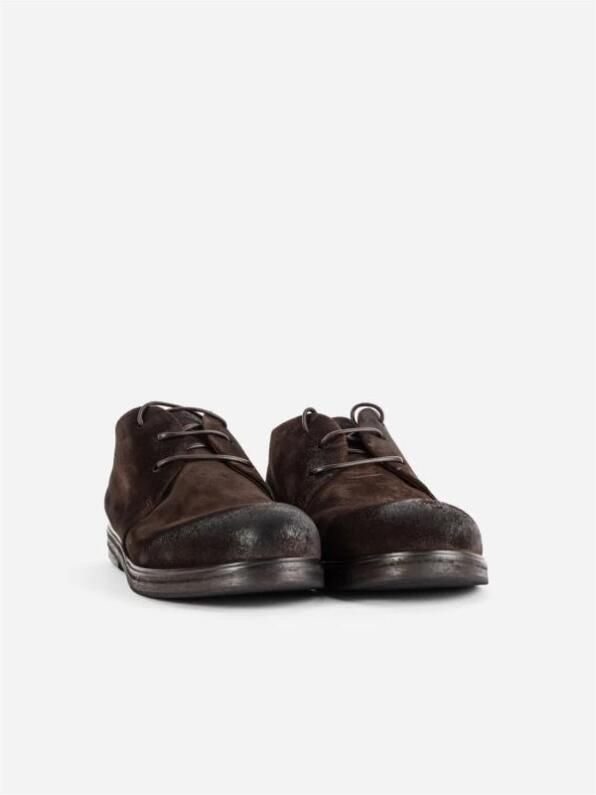 Marsell Bruin Suède ZUCCA Derby Schoenen