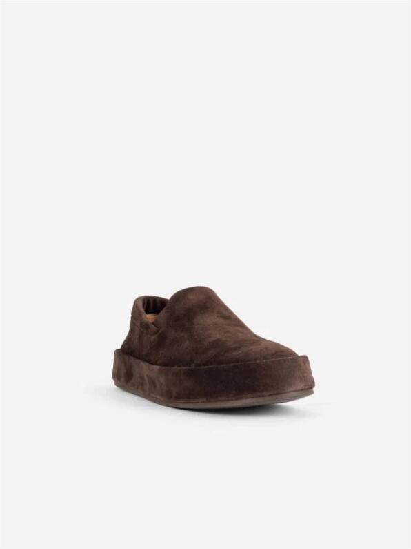 Marsell Bruine suède Pantofola schoen