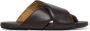 Marsell Chocoladebruine Leren Cross-over Sandalen - Thumbnail 1