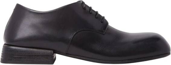 Marsell Derby schoenen van glad korrelleer Black Heren