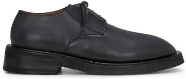 Marsell Donkerblauwe Leren Derby Schoenen