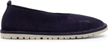 Marsell Donkerpaarse Leren Ballerina Schoenen