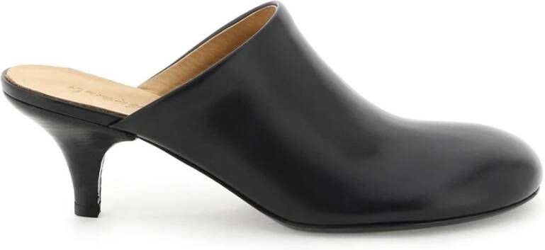 Marsell Elegant Heeled Mules Black Dames